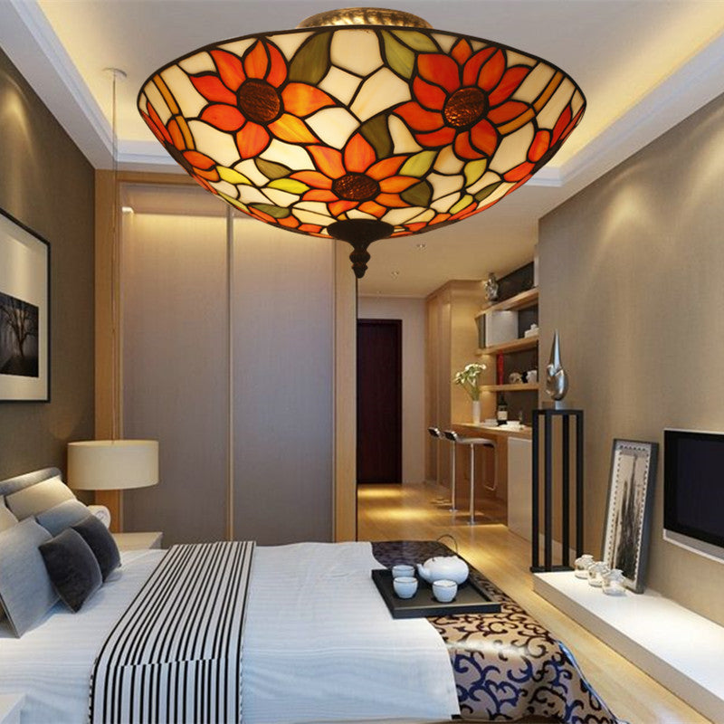 Tiffany Luxe Plafonnier Tournesol Chambre À Coucher/Salon