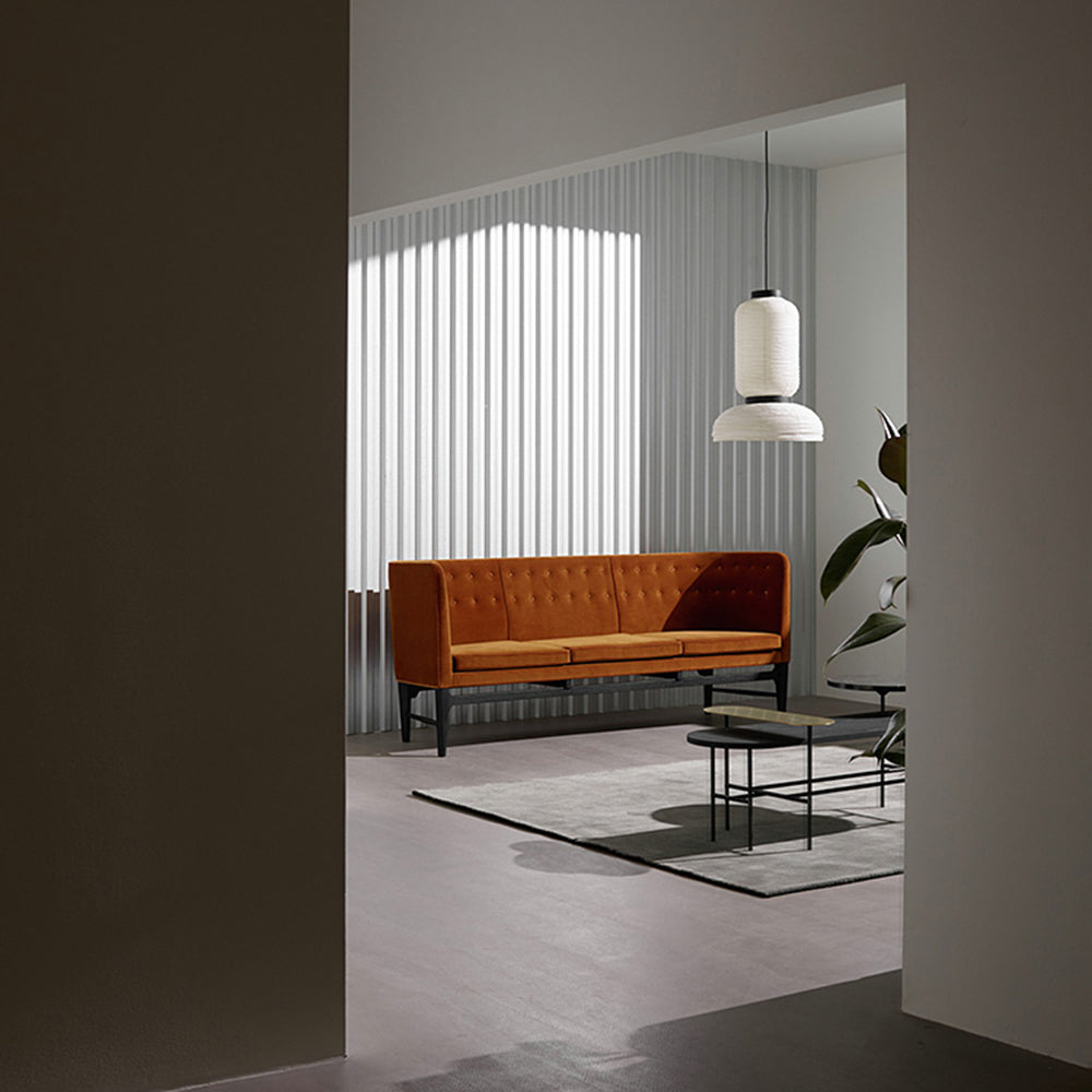 Ritta Suspension Vintage, Métal/Soie, Noir/Blanc, Chambre à Coucher
