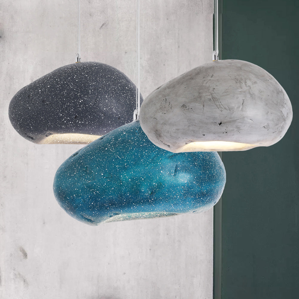 Avi Suspension Pain Moderne, Résine/Acrylique, Bleu/Gris/Noir, Chambre