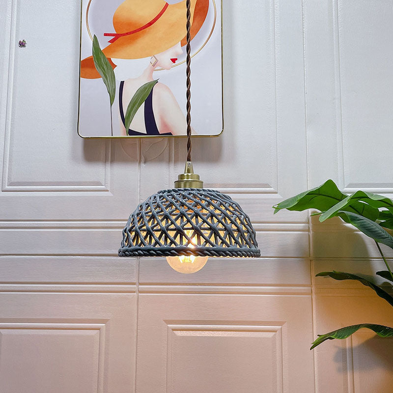 Valentina Suspension Luminaire Retro Nordique Métal/Céramique Chambre