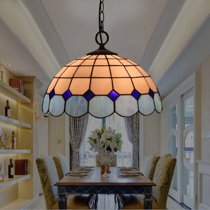 Tiffany Luxe Vintage Suspension Gemme Verre Chambre À Coucher/Salon
