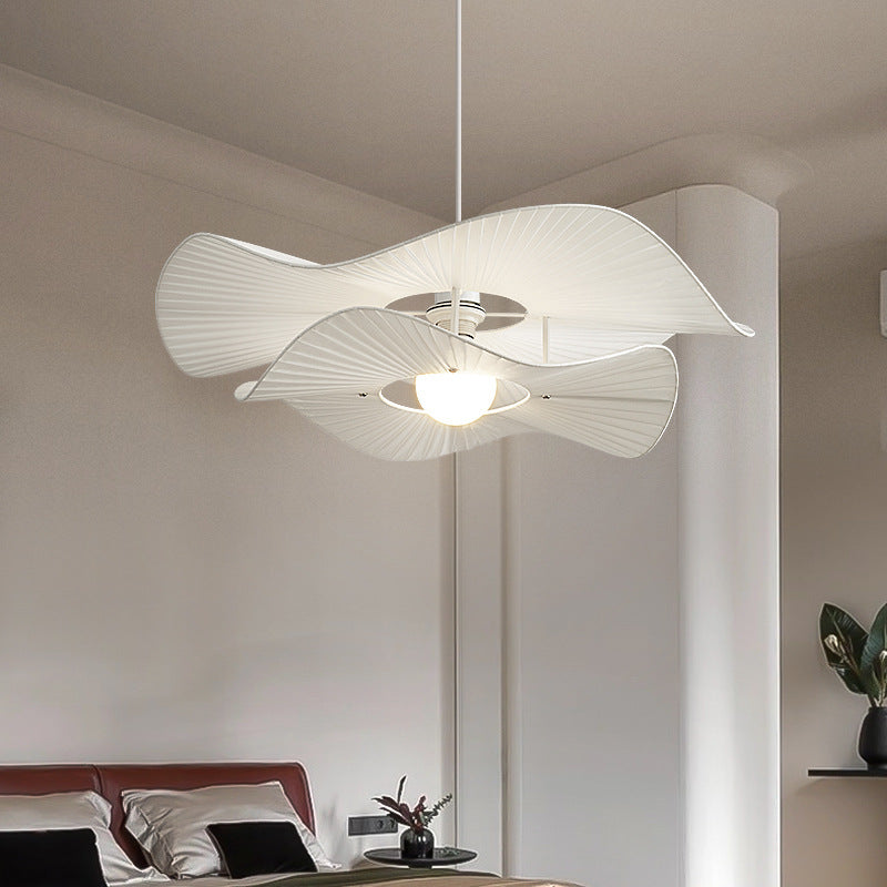 Ritta Moderne LED Suspension Métal Tissu Salon