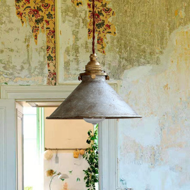 Silva Vintage Rustique LED Suspension Métal Bleu Cuisine Balcon