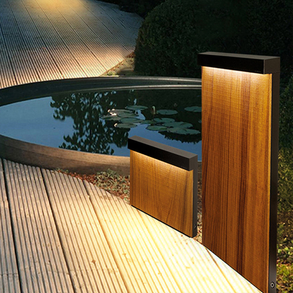 Ray Extérieure Géométrique Minimaliste, Métal, Bois, Extérieur