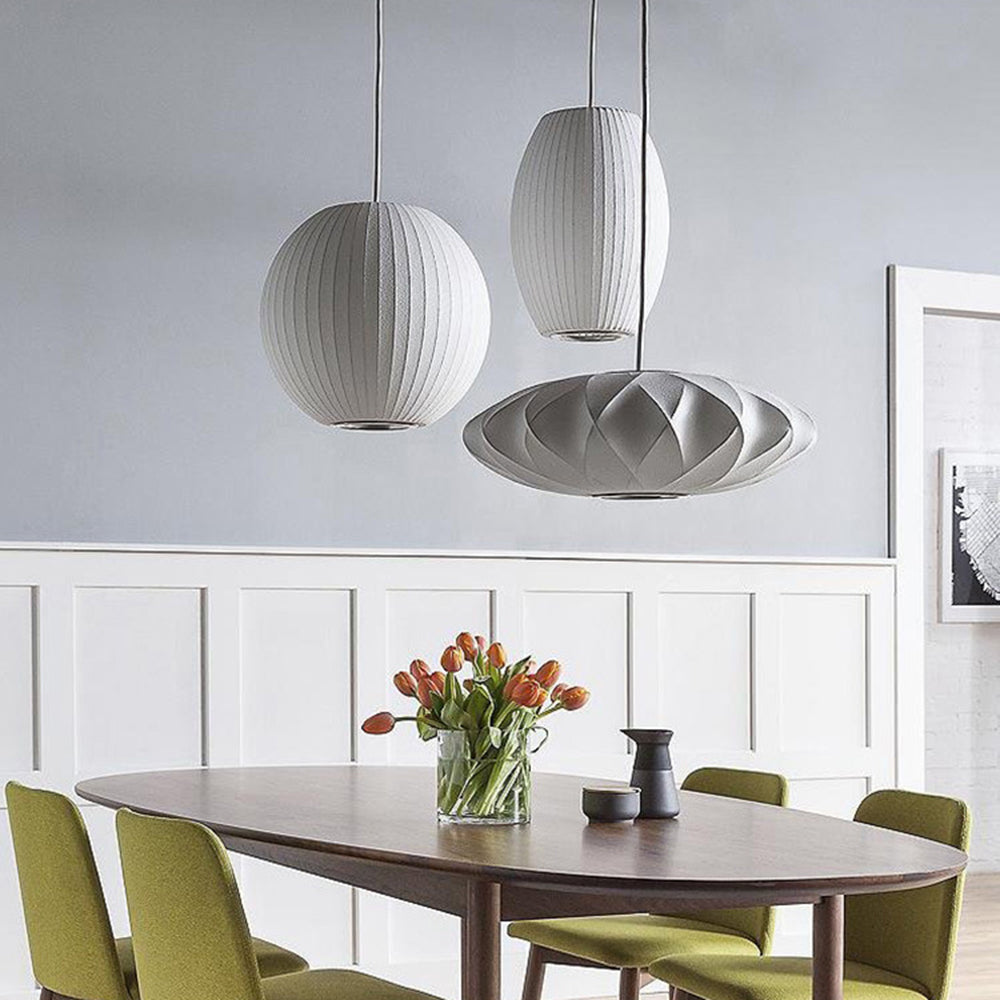 Ritta Suspension Vintage, Métal/Tissu, Blanc, Bar