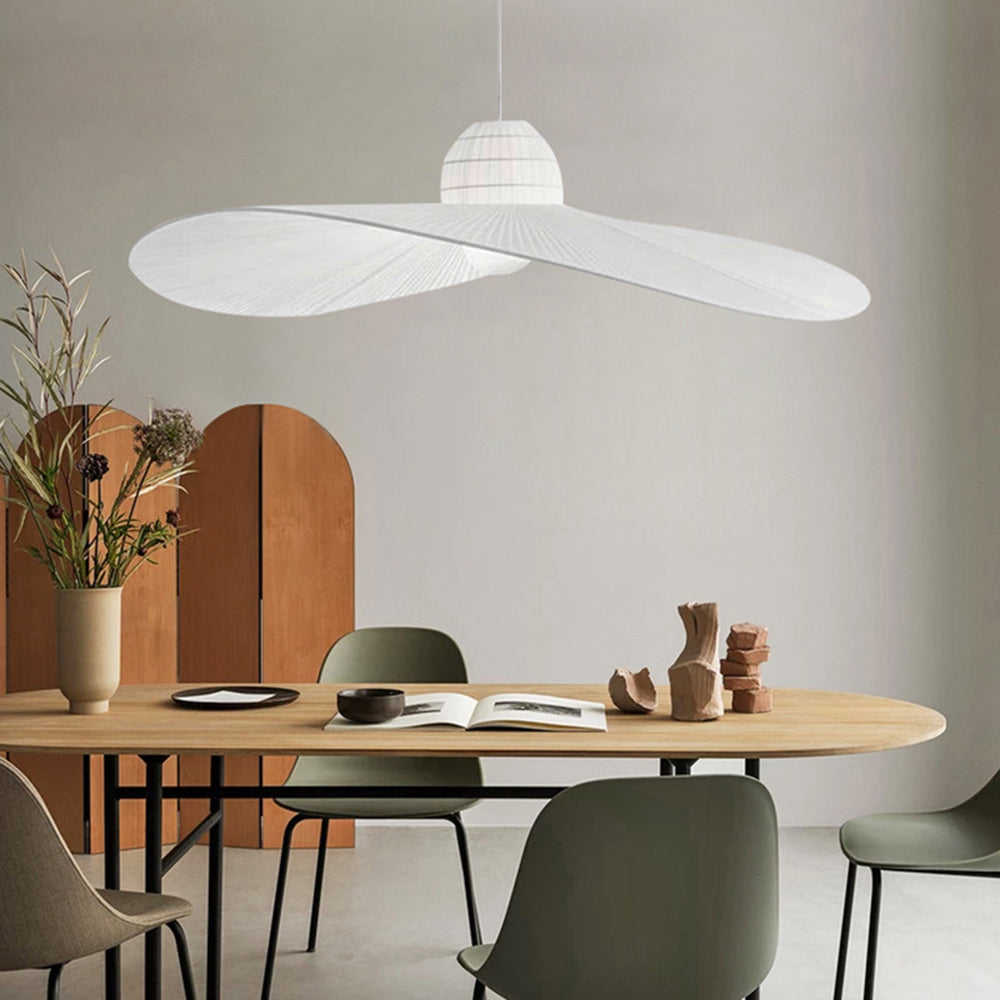Ritta Suspension Vintage, Métal/Tissu, Blanc/Noir, Salle à Manger