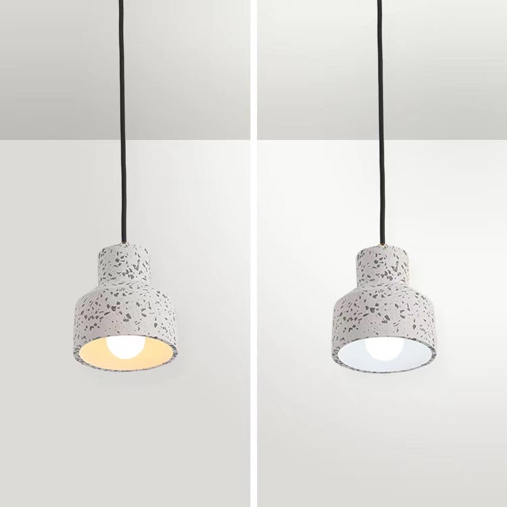 Valentina Suspension Rond Décor Nordique, Métal/Ciment, 4 Couleur, Salon