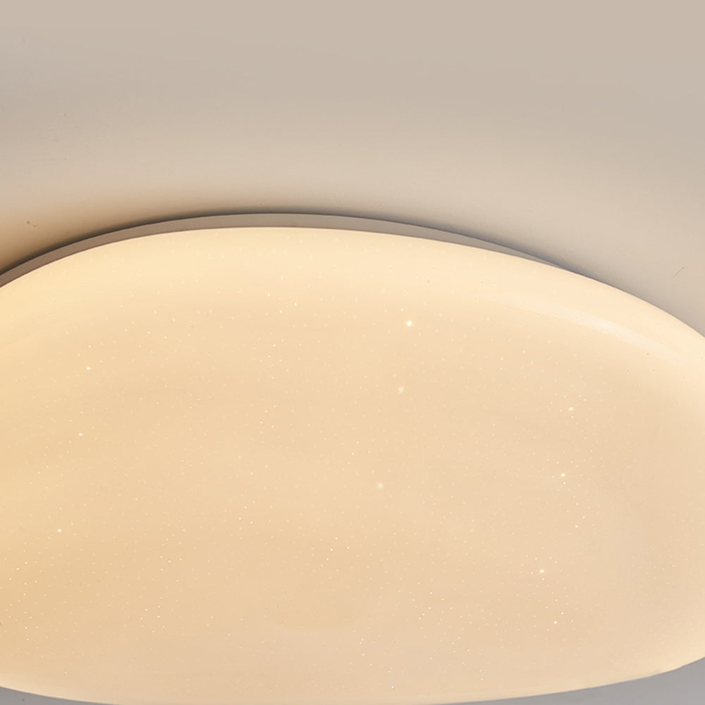Arisha Plafonnier Galet Moderne Blanc, Salon