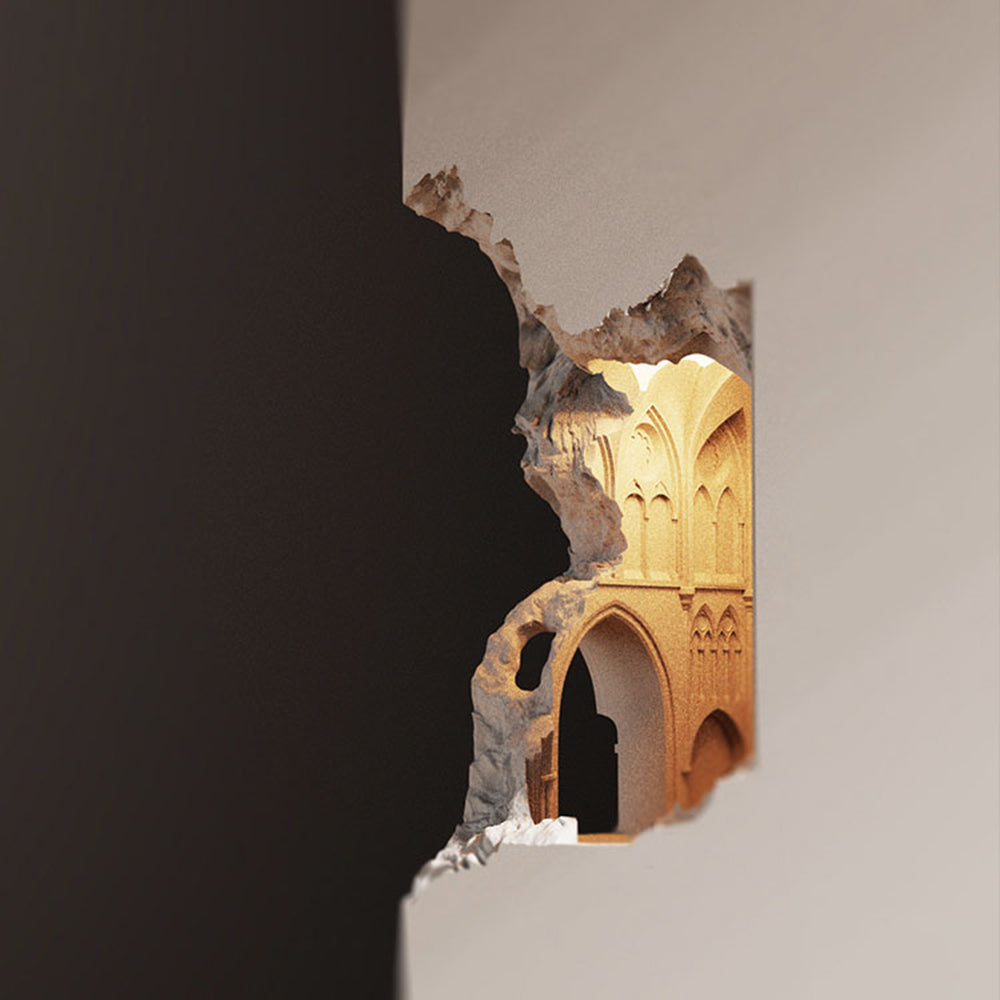 Ray Applique Murale Art Déco Flush LED Encastrée, 3 Styles, Blanc, Salon