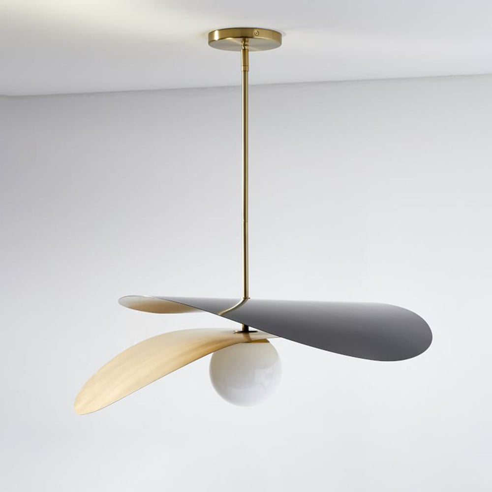 Arisha Suspension forme du ventilateur Métal Gris Chambre à coucher /Salon