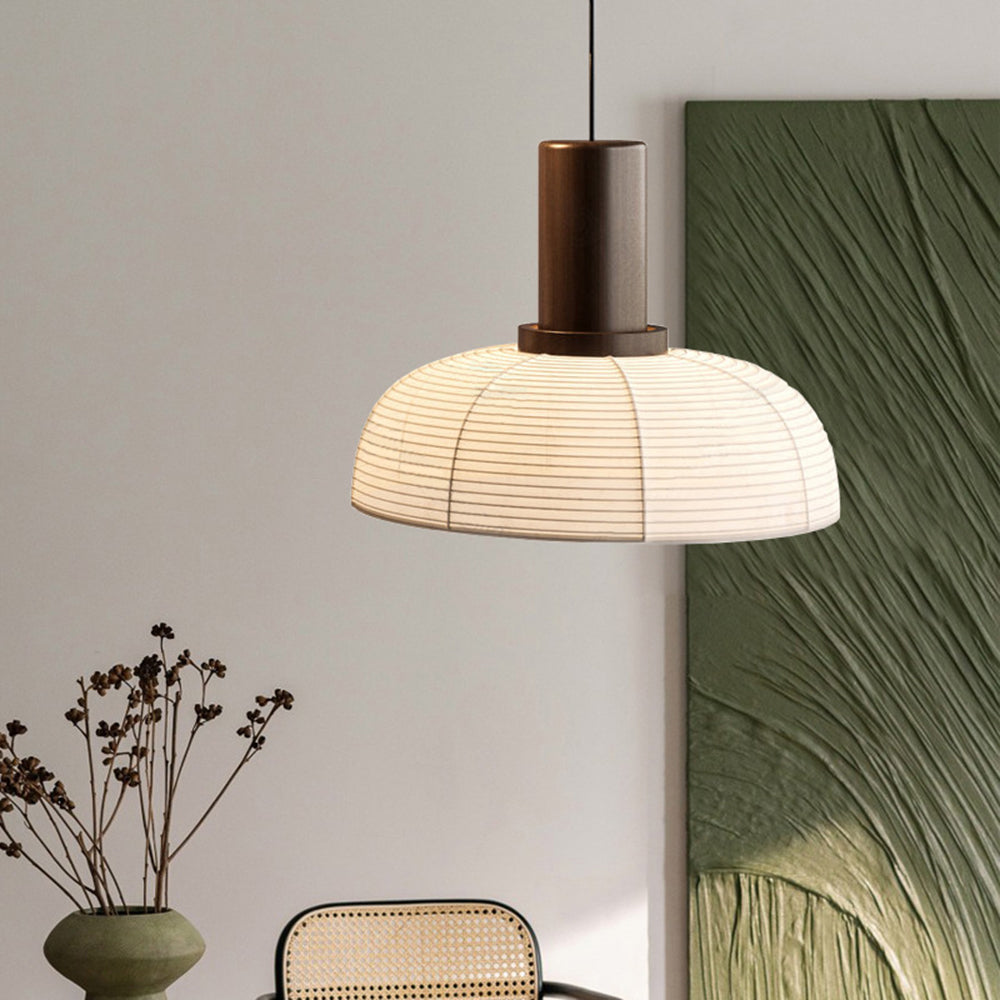 Ritta Suspension Bol Moderne, Metal/Tissu, Beige, Salon