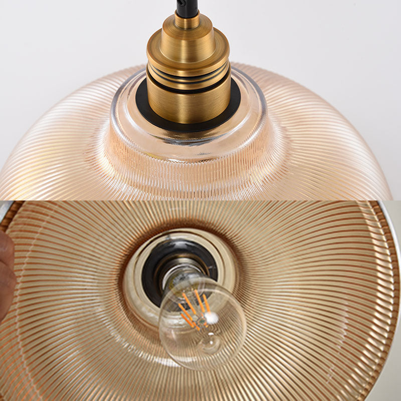 Valentina Industrie LED Suspension Clair/Ambre Chambre à coucher/Restaurant