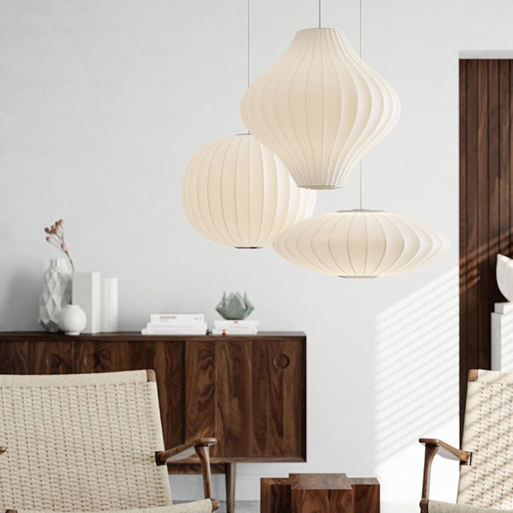 Ritta Suspension Vintage, Métal/Tissu, Blanc, Bar