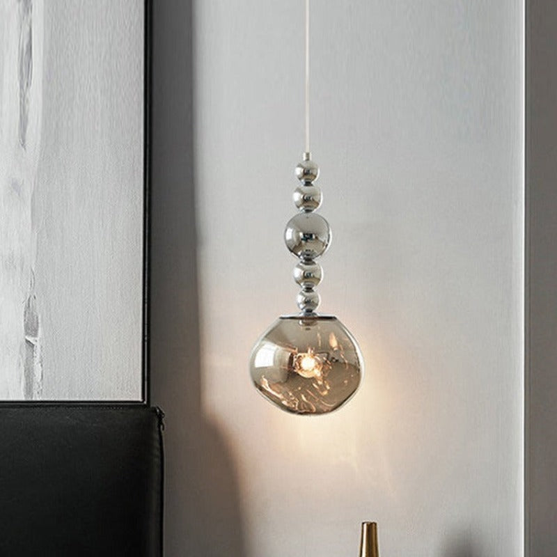 Valentina Suspension Luminaire LED Retro Chrome Métal/Acrylique Chambre Salon