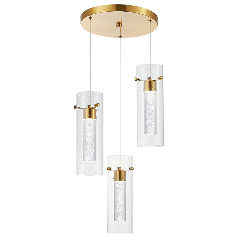 Arisha Moderne Designer Métal Verre Suspension Chambre à Coucher