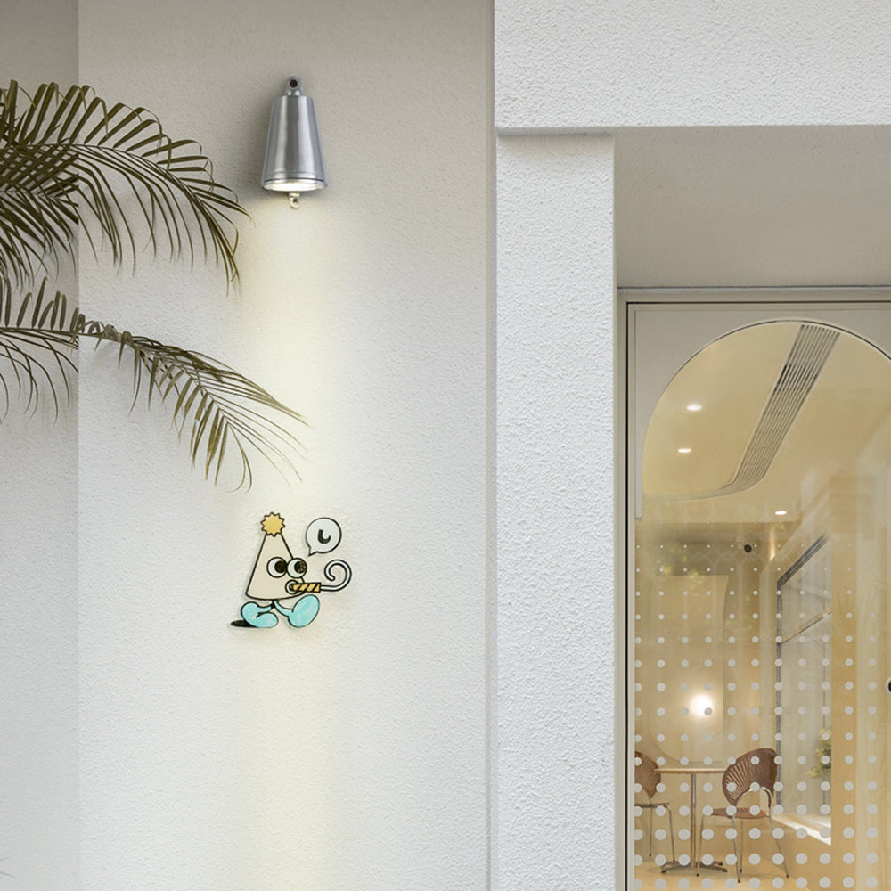 Ray Applique Murale Horloge Moderne, Métal, Noir/Gris/Cuivré/Aluminum, Balcon