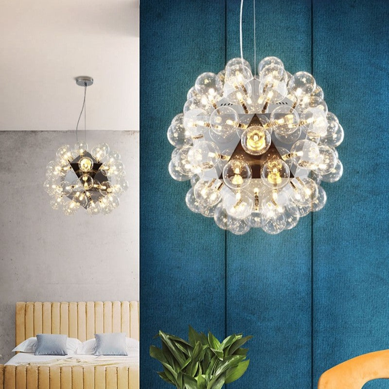 Silva Moderne LED Suspension Métal Verre Chambre À Coucher/Salon