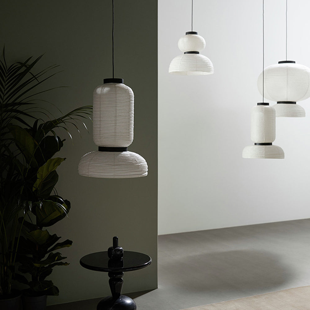 Ritta Suspension Vintage, Métal/Soie, Noir/Blanc, Chambre à Coucher