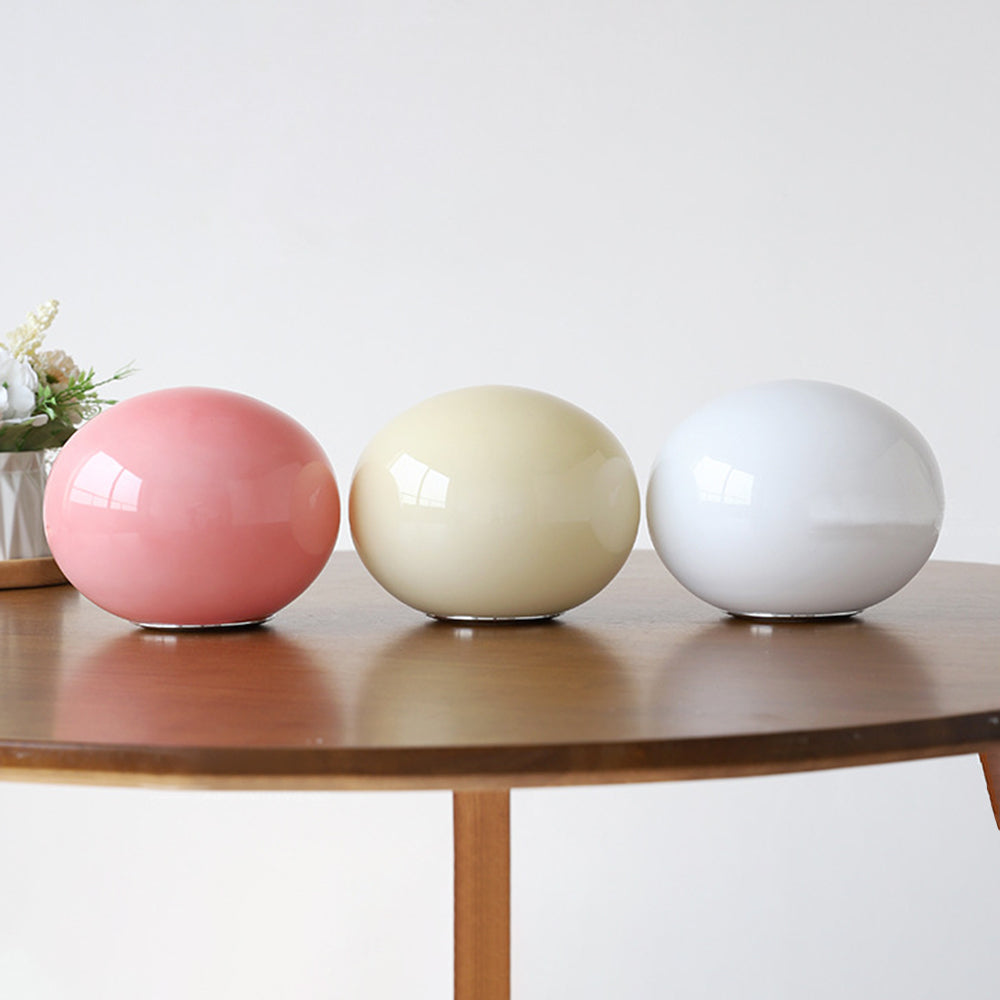 Valentina Lustre Boule Classique, Métal/Verre, Blanc/Rose/Beige, Bureau/Salon