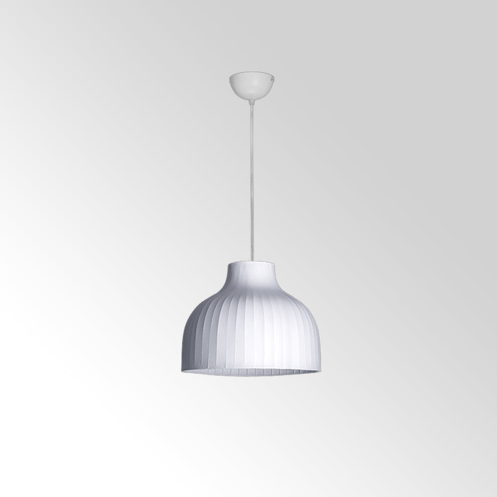Ritta Suspension Vintage, Métal/Soie, Blanc, Salle à Manger