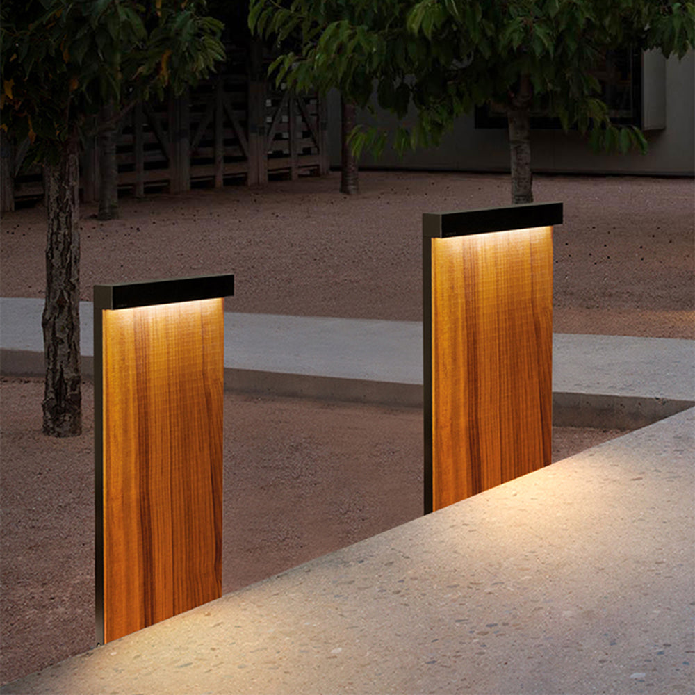Ray Extérieure Géométrique Minimaliste, Métal, Bois, Extérieur