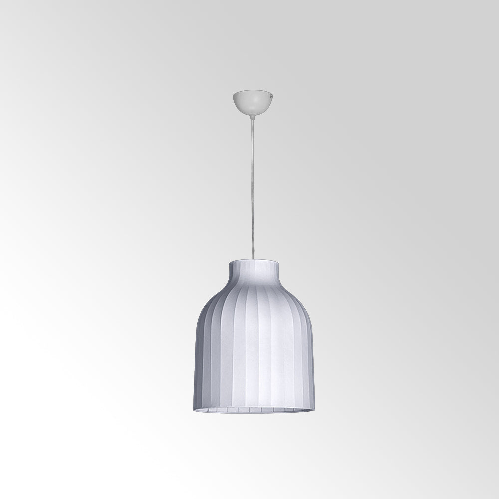 Ritta Suspension Vintage, Métal/Soie, Blanc, Salle à Manger