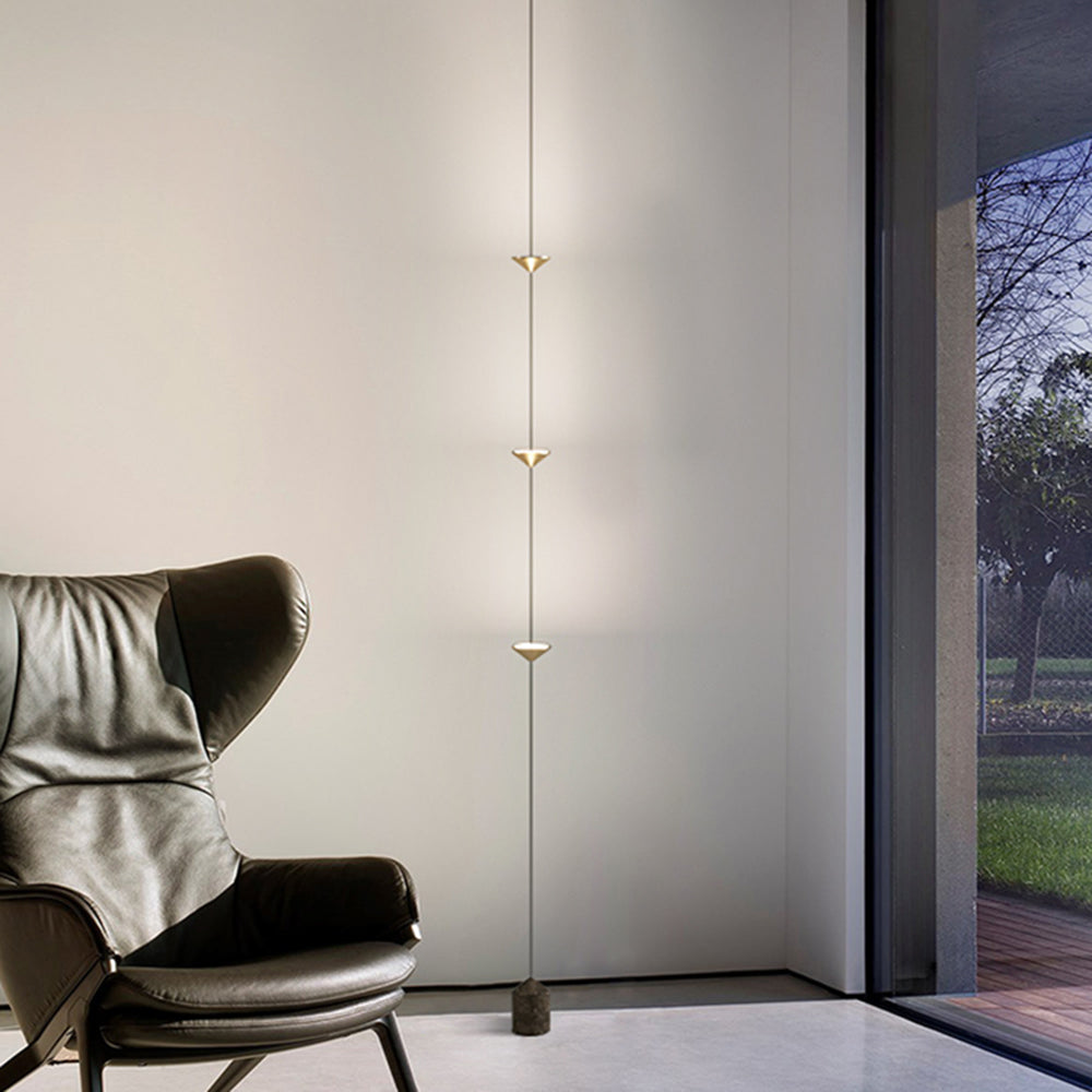 Ray Lampadaire Linéaire Minimaliste, 3 Ampoules, Chambre