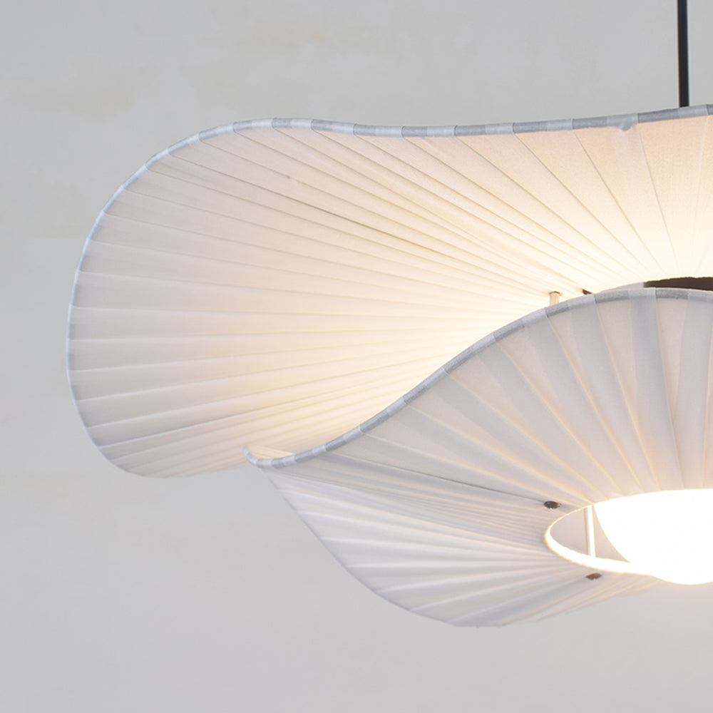 Ritta Suspension Petale Retro, Metal/Tissu, Blanc, Chambre à Coucher