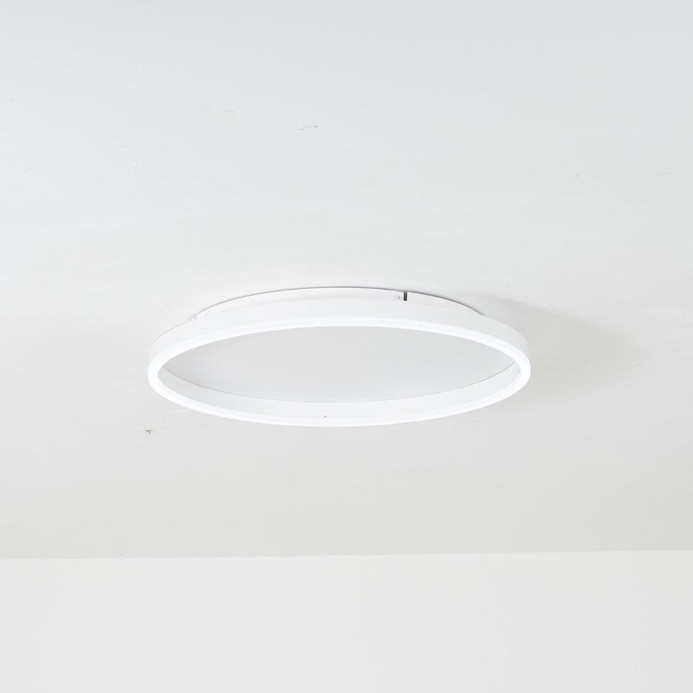 Arisha Plafonnier Anneau Simple Moderne Métal Noir/Blanc/Doré Salon/Salle à Manger