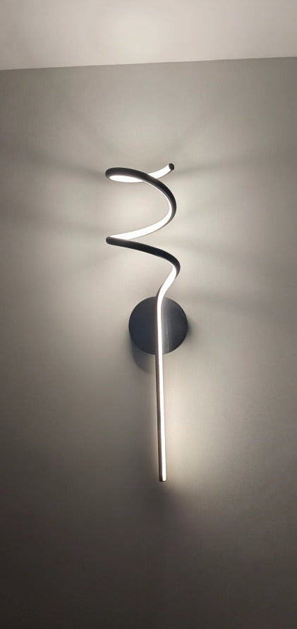 Arisha Applique Murale LED Spirale Moderne Pour Chambre, Couloir, Salon