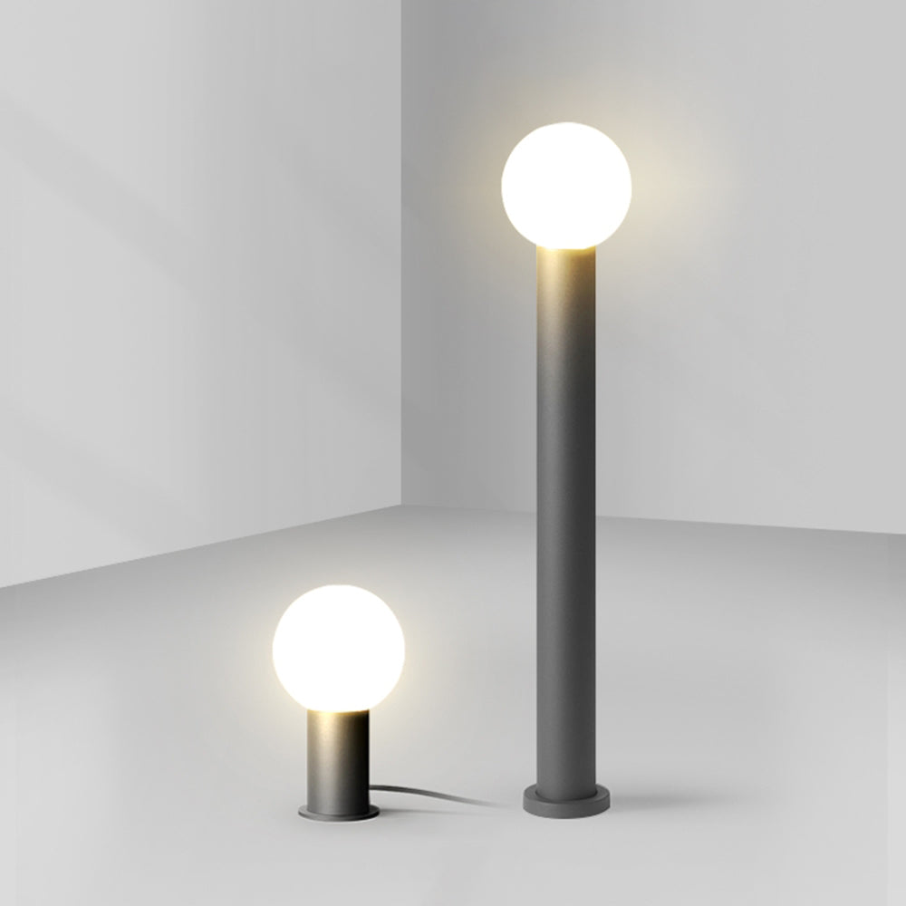Ray Moderne LED Lampadaire Extérieur Noir Métal Allée Cour