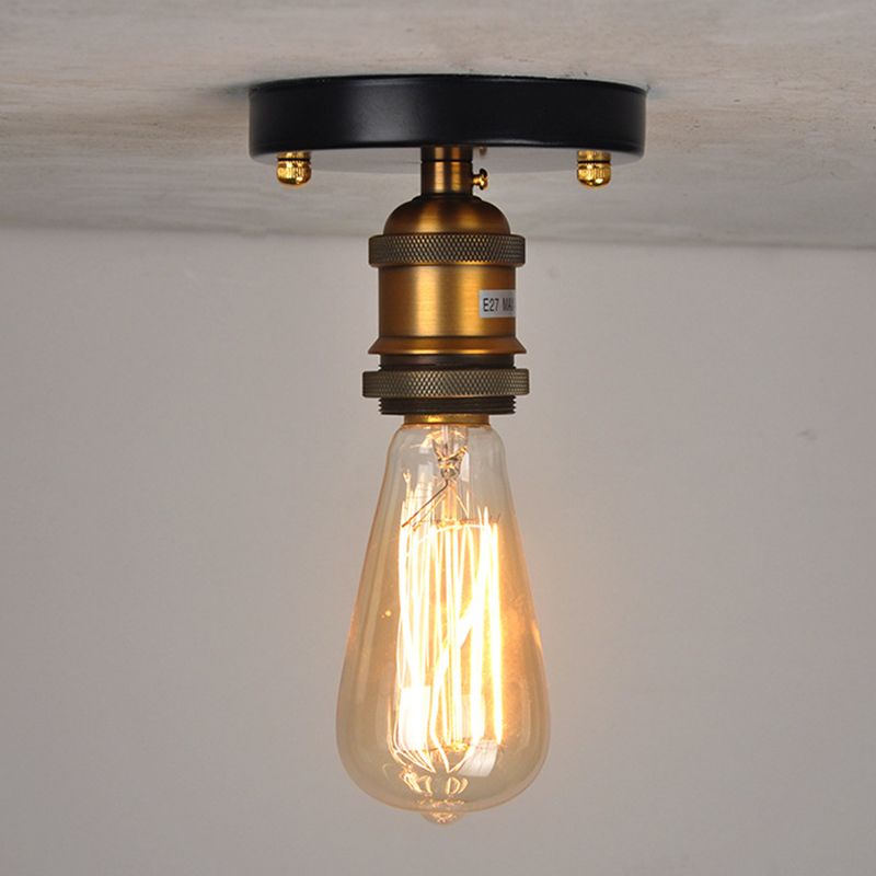 Silva Industriel LED Plafonnier Noir Or Métal Salle à manger