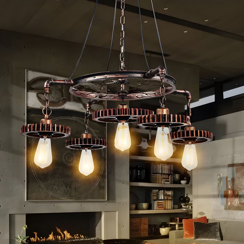 Silva Industriel Suspension Métal Bronze Chambre à Coucher