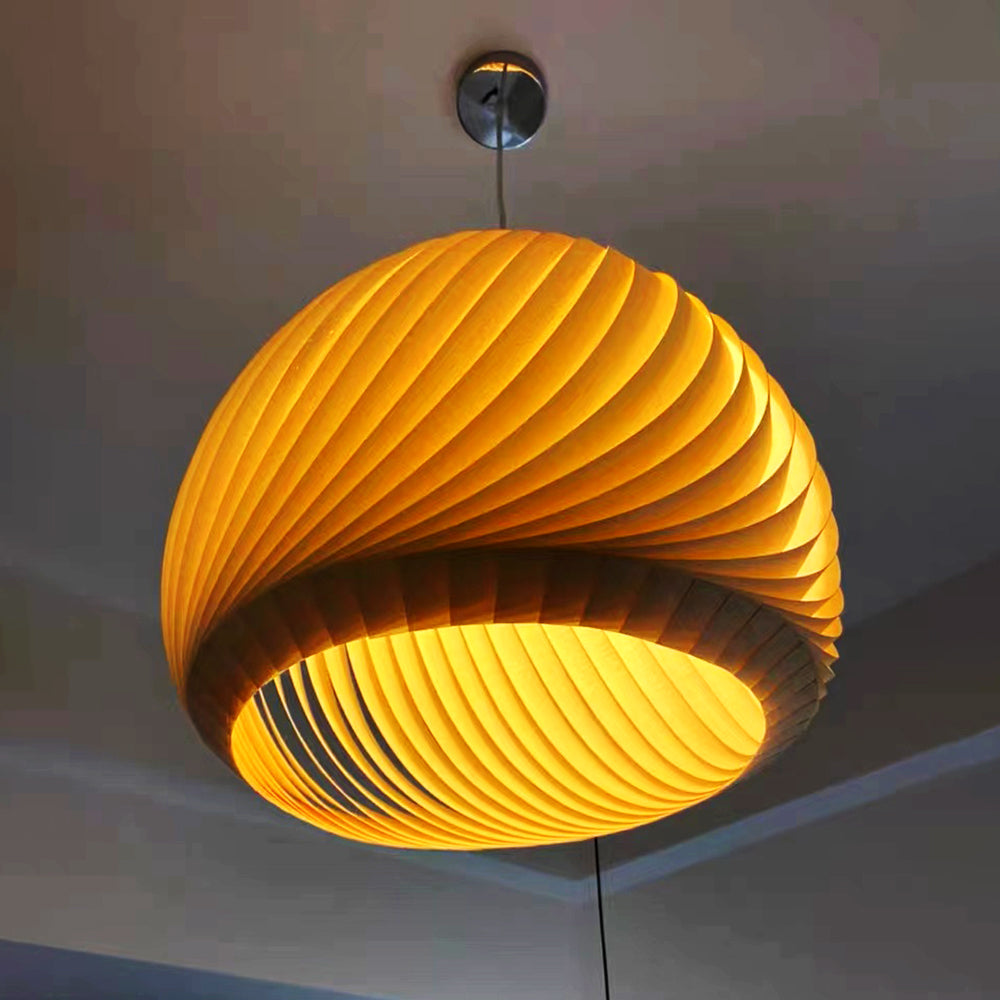 Muto Suspension Globe Naturel, Bois/Metal, Marron/Bois, Salon