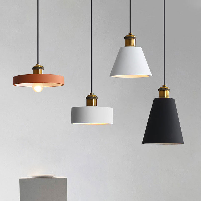 Aira Luminaires Suspension Nordique Blanc/Orange/Noir/Gris, Salon