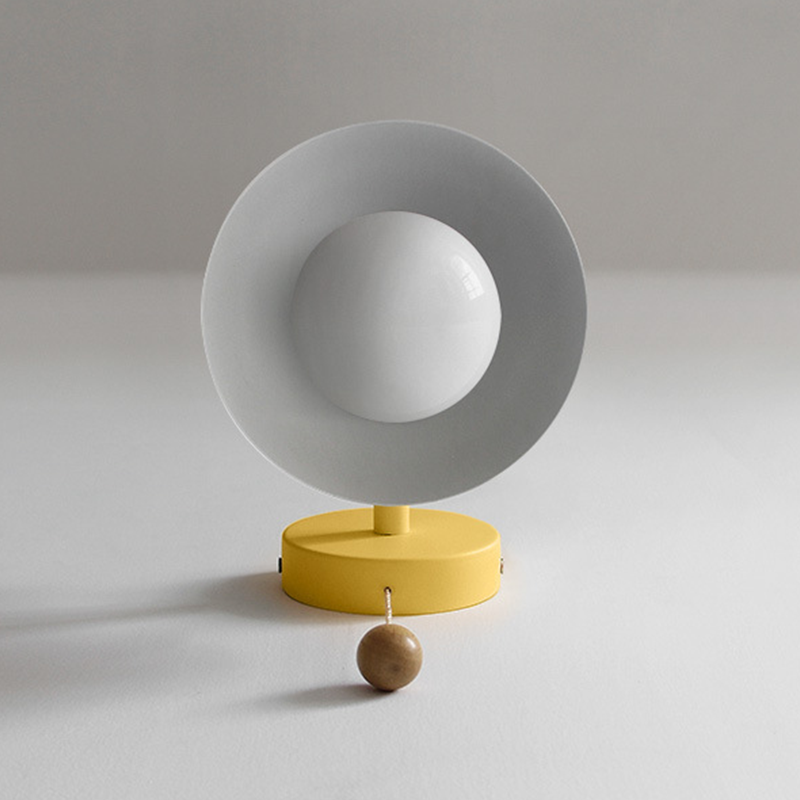Valentina Moderne LED Applique Murale Métal/Verre Chambre à coucher Blanc/Jaune/Rose/Vert