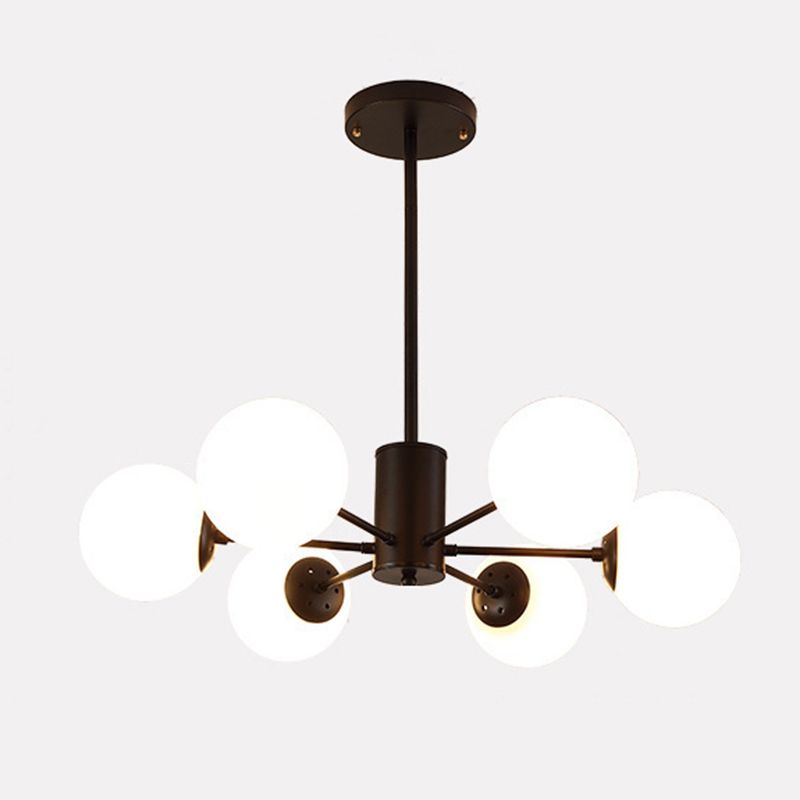 Valentina Suspension Multi Retro, Metal/Verre, Noir/Or, Salon
