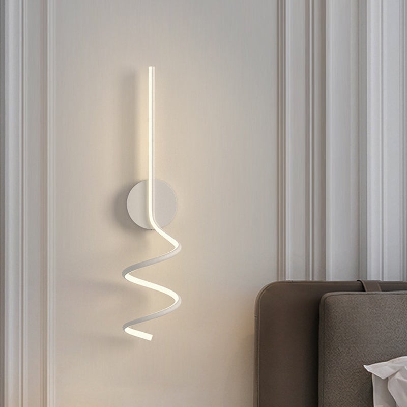 Arisha Applique Murale LED Spirale Moderne Pour Chambre, Couloir, Salon