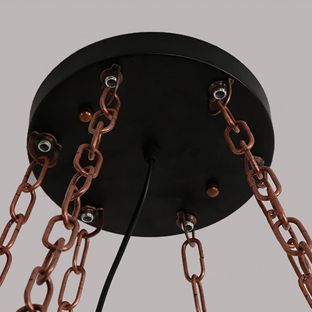 Epoch Suspension Polygone Géométrique, Metal/Bois, Marron, Salon