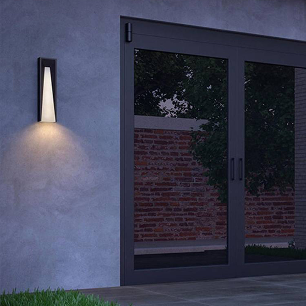Ray Moderne LED Applique Murale Noir/Gris Métal Extérieur
