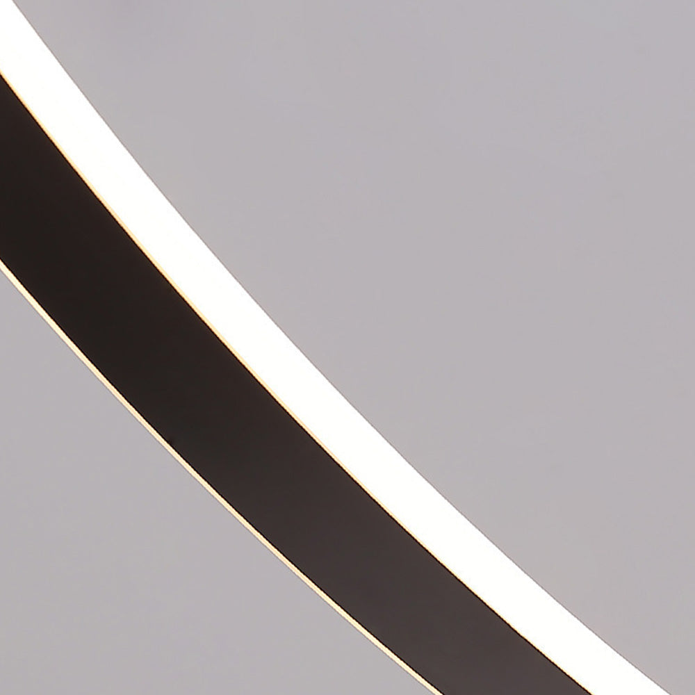 Ray Design Lampadaire Arche Simple Métal/Silicone Café/Blanc Salon/Chambre à Coucher