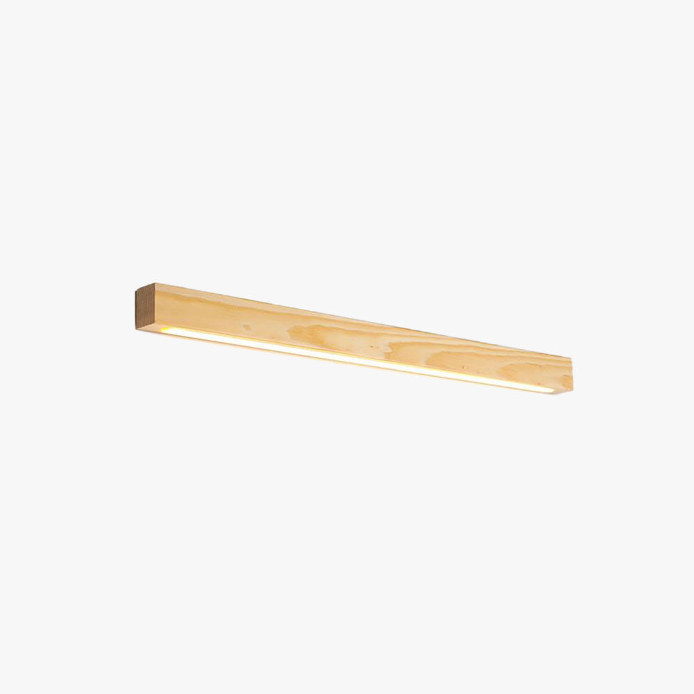 Muto Applique Murale Linéaire Minimaliste Bois Marron/Bois Chambre