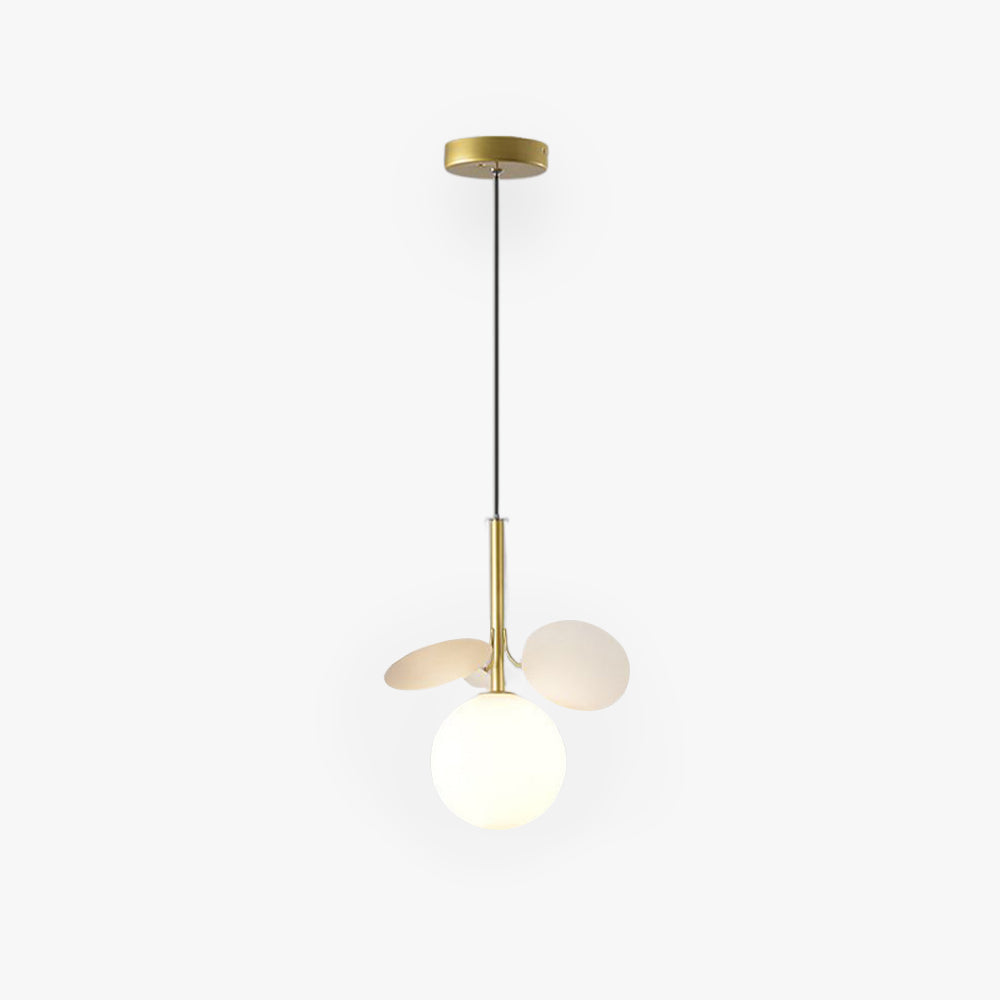 Arisha Luminaires Suspensions Globe Moderne Design Métal Verre Multicolore/Blanc Salon/Chambre d'Enfant