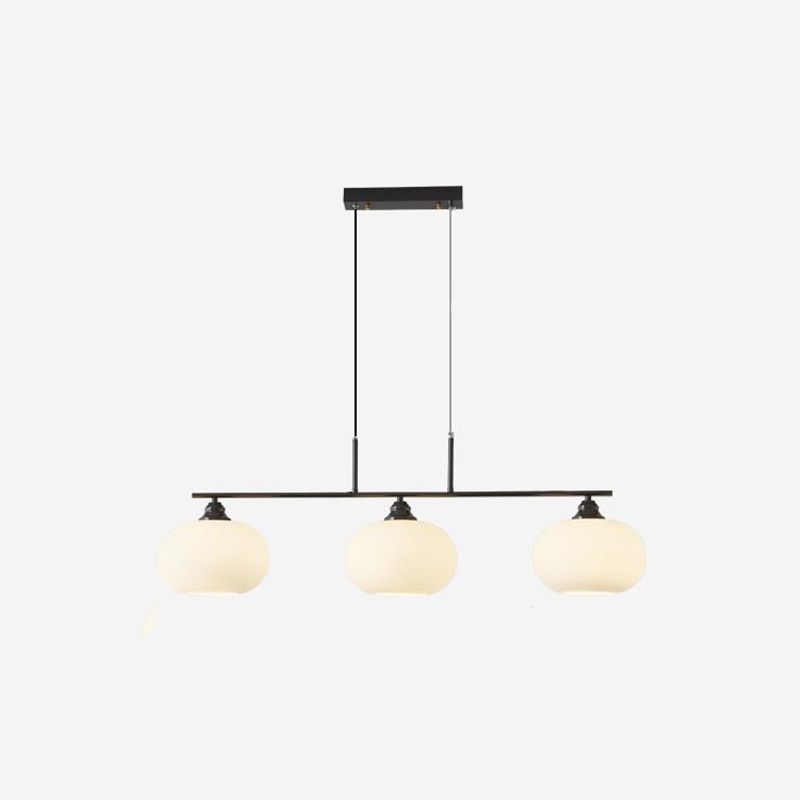 Valentina Suspension Multi Moderne, Métal/Verre, Noir/Or, Salon