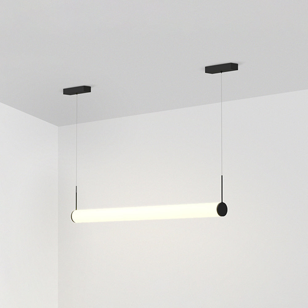 Ray Suspension Extérieure Cylindre Moderne, Métal/Acrylique, Noir/Blanc, Balcon