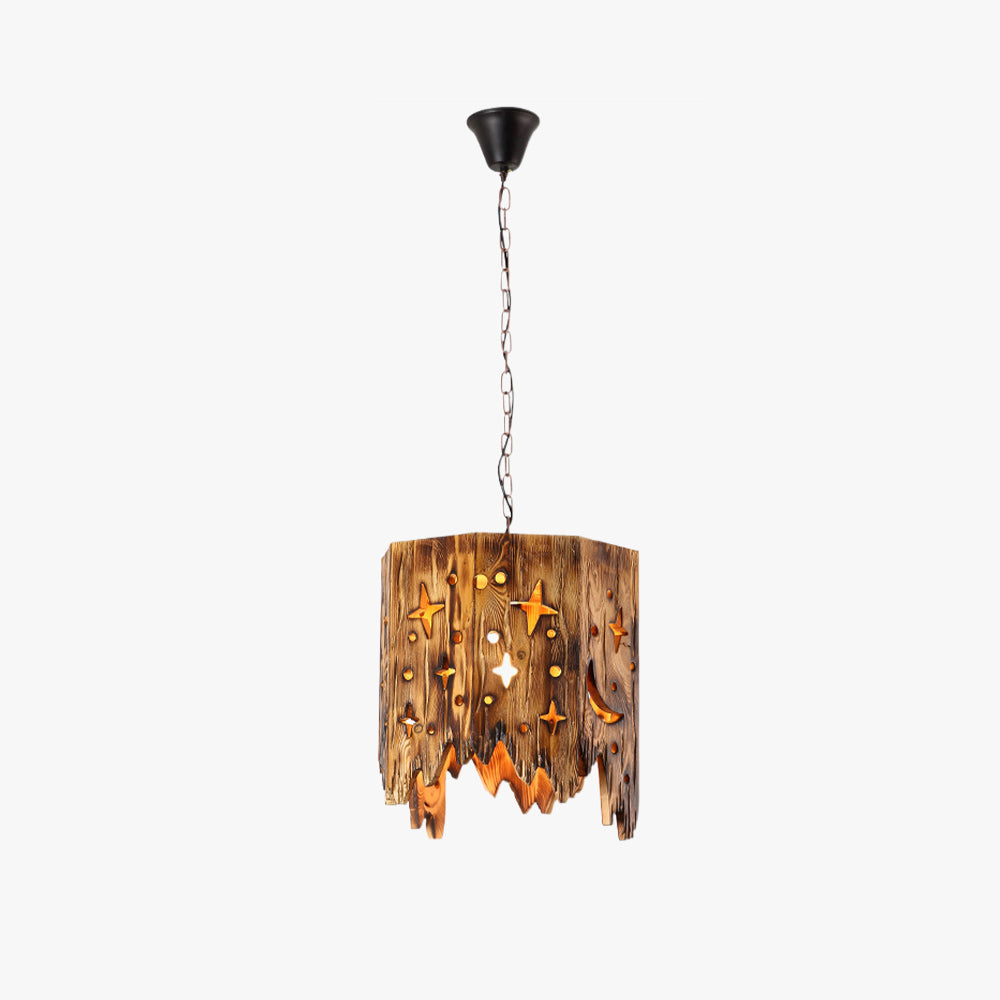 Epoch Suspension Irrégulier Rustique, Bois/Metal, Bois, Chambre