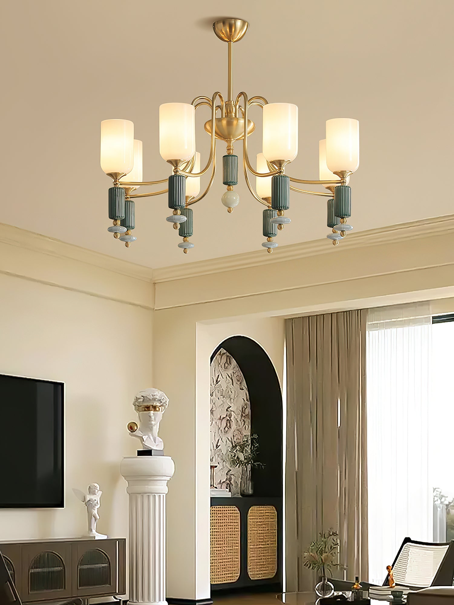 Luceren Ceramic Chandelier - Vakkerlight