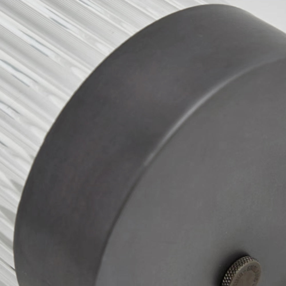 Ray Applique Murale Semi Cylindrique, Métal/Verre, Extrérieur