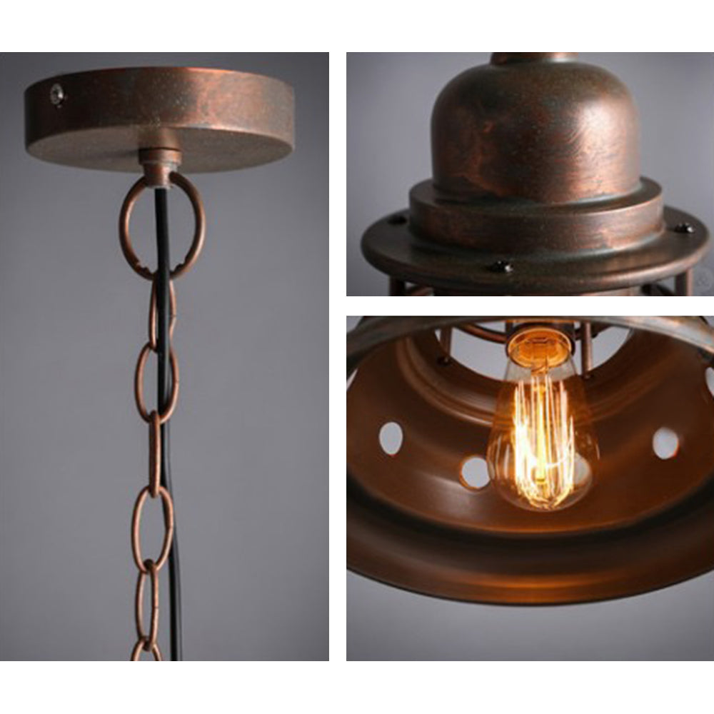 Silva Industrielle Design Luminaires Suspensions Dôme Rétro Métal Salle à Manger/Chambre