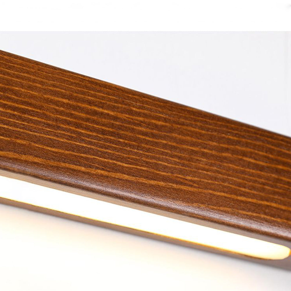 Muto Applique Murale Linéaire Minimaliste Bois Marron/Bois Chambre